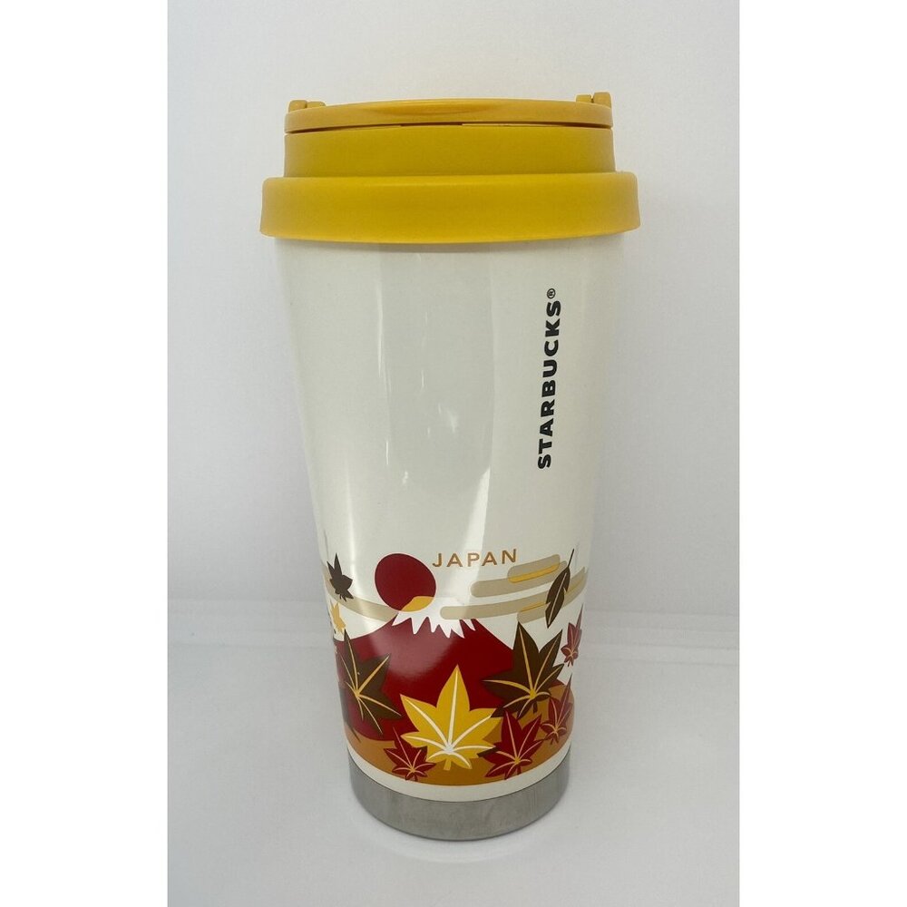Starbucks You Are Here Autumn Japan Stainless Steel Tumbler Cream Yellow 16oz